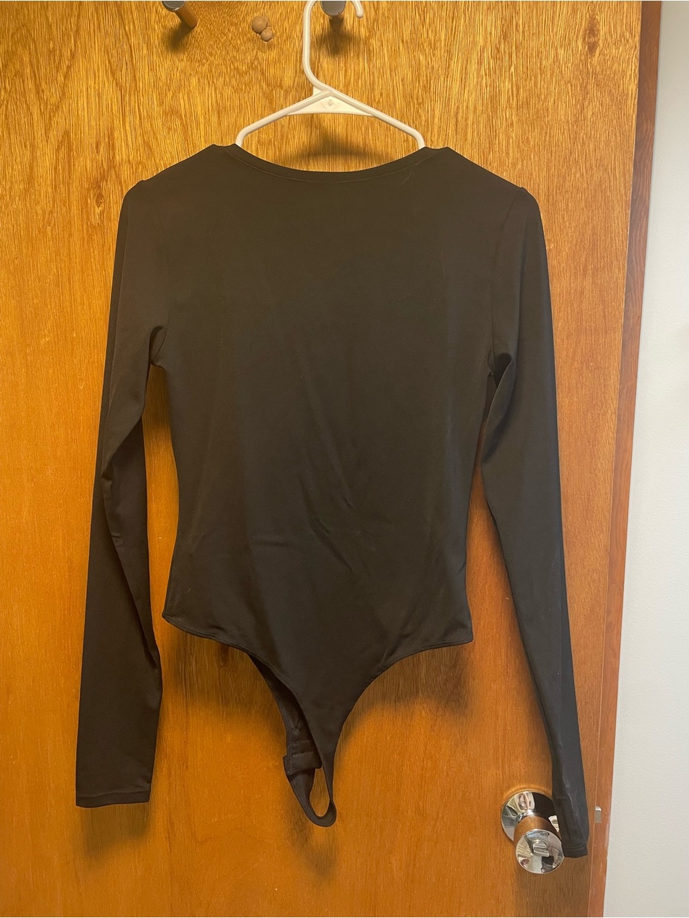 Black Long-Sleeve Bodysuit - Women's